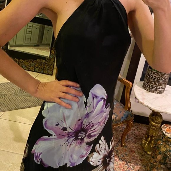 NEIMAN MARCUS Halter dress, 100 % silk, Sz S, NWOT - Picture 6 of 7